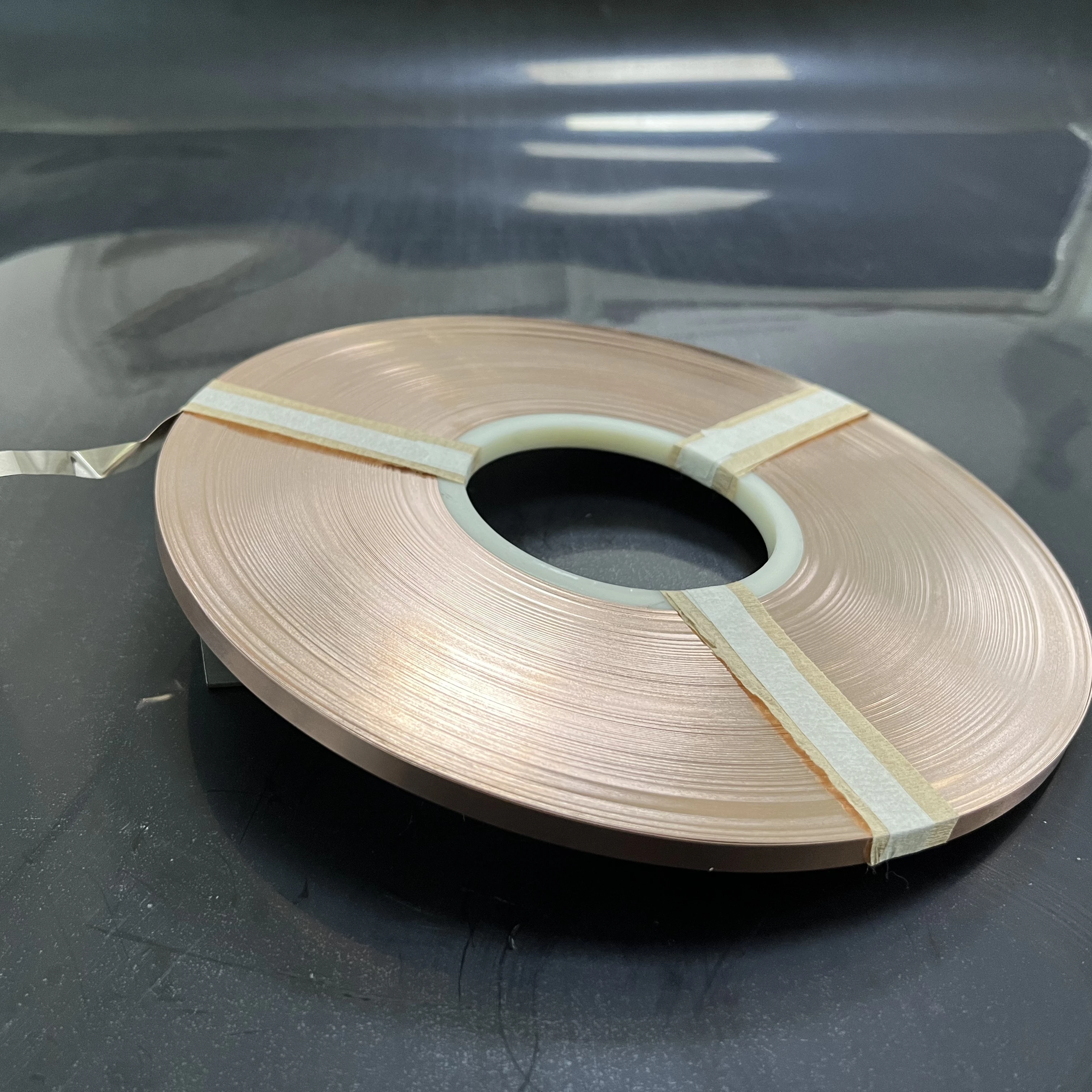 Customized bi-metal tape Brass  Aluminum Composite Copper T2 bimetal strip foil coil for Thermostat controls