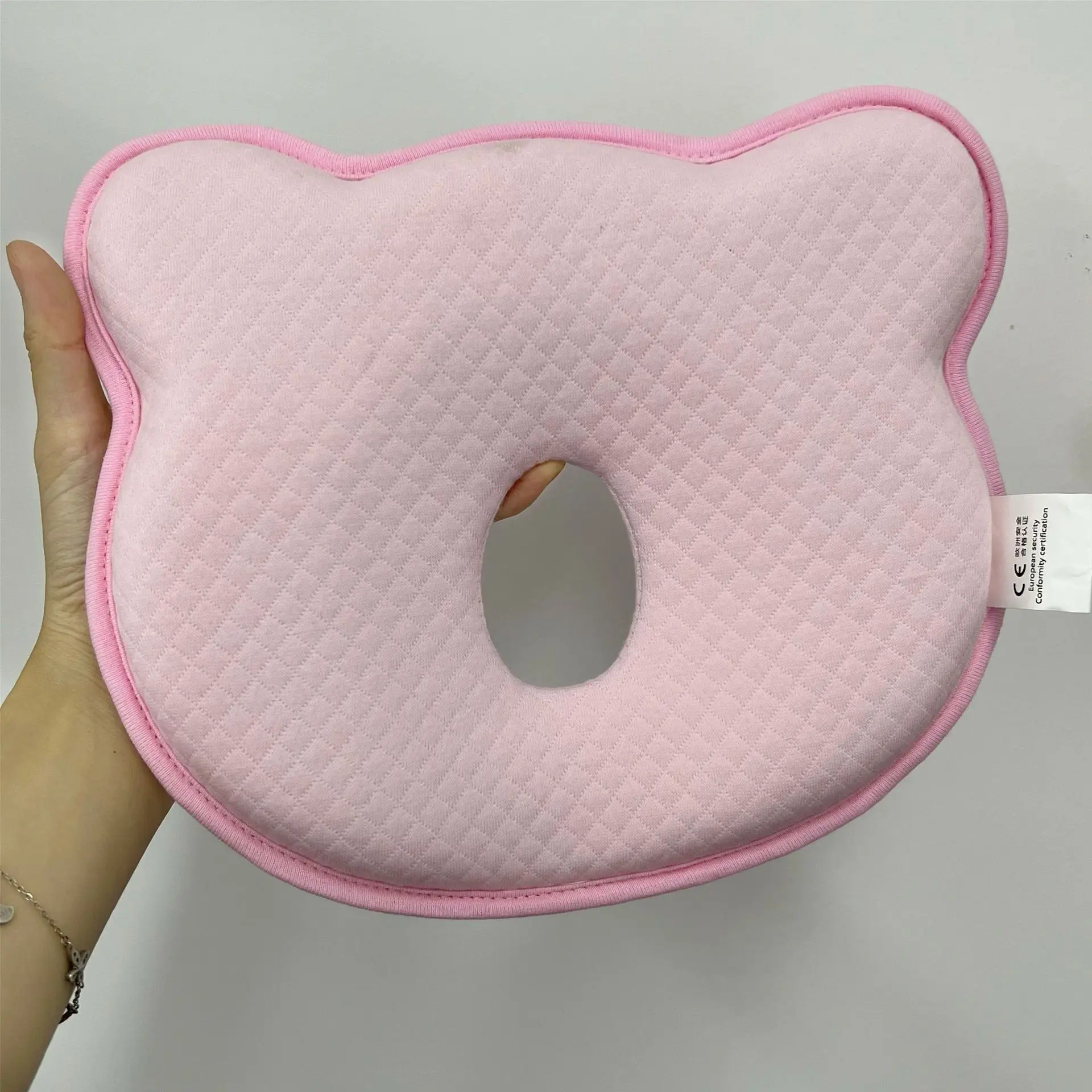 Best Selling Bear Pattern Baby Pillow Memory Foam Newborn Baby Pillows Multifunctional Dropship