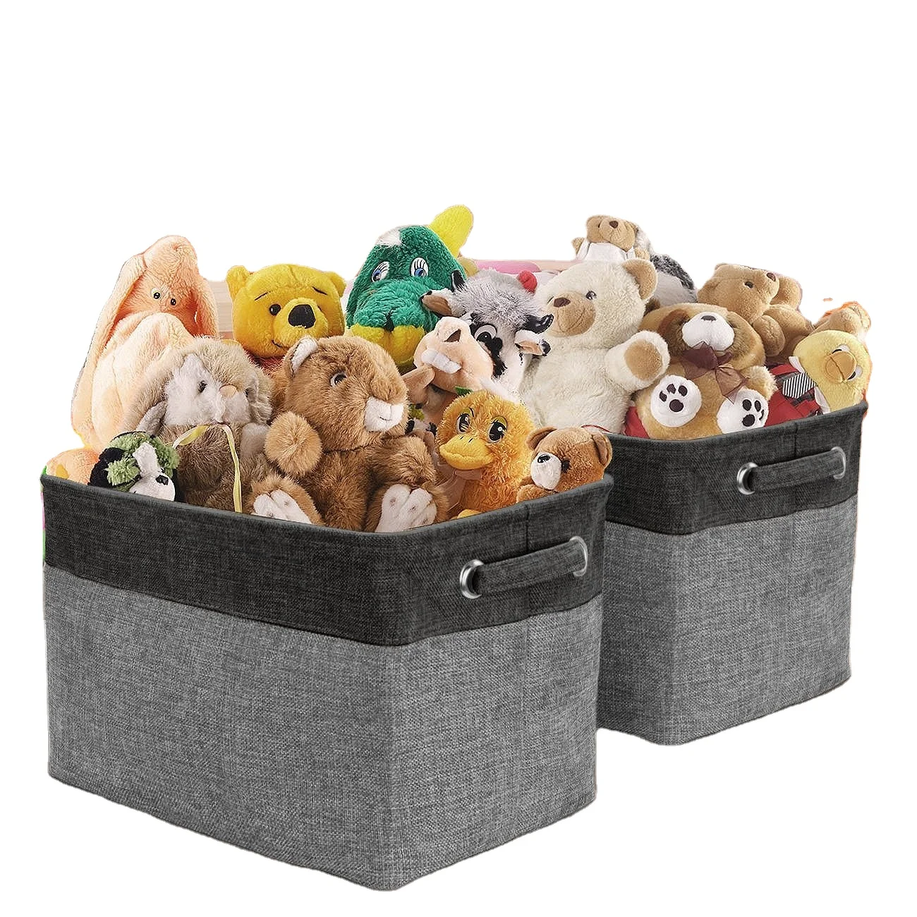 Складные прочные декоративные корзины для хранения полок из льняной ткани GuangZhou