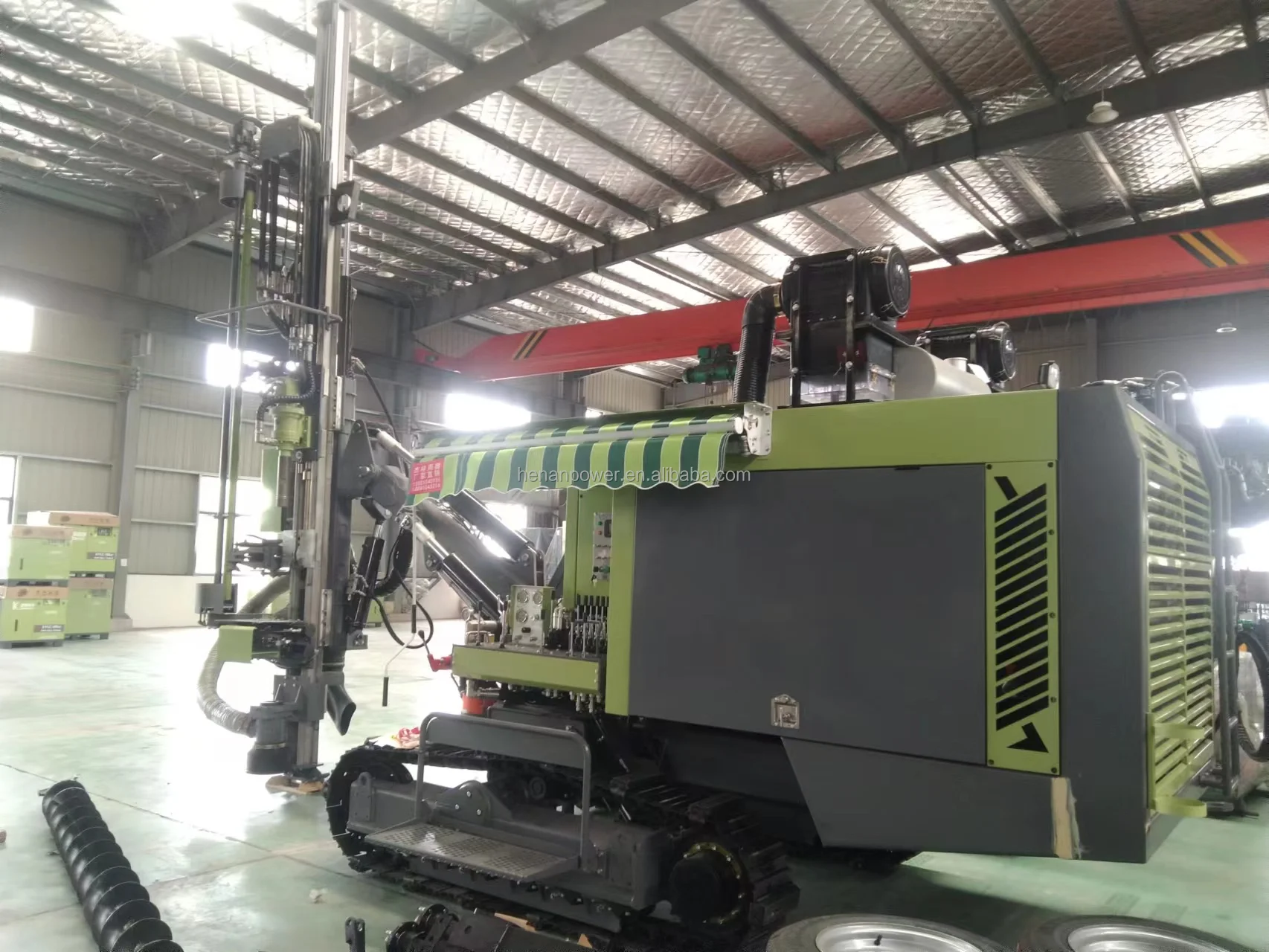 All-in-one air compressor mining drilling rig automatic machine for open air dth blasting