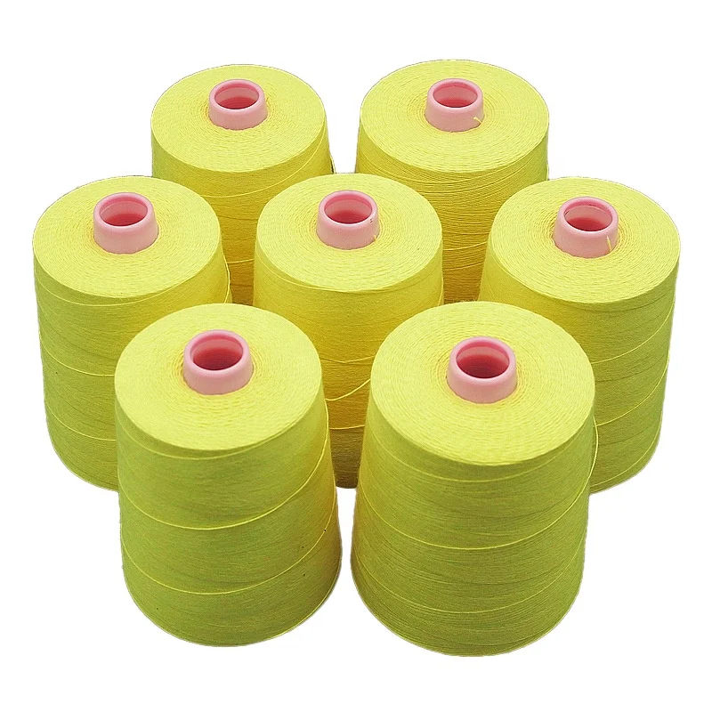 Eco-friendly High Strength Abrasion Resistant FR Sewing Thread 100% Meta Aramid Sewing Thread