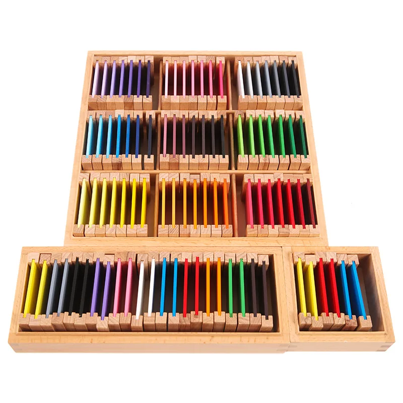 Wooden Supplier Montessori Toy  Kids Learning Colors Montessori Toy Wood Montessori Toys
