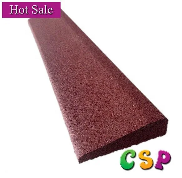 rubber flooring ramp for ground edge