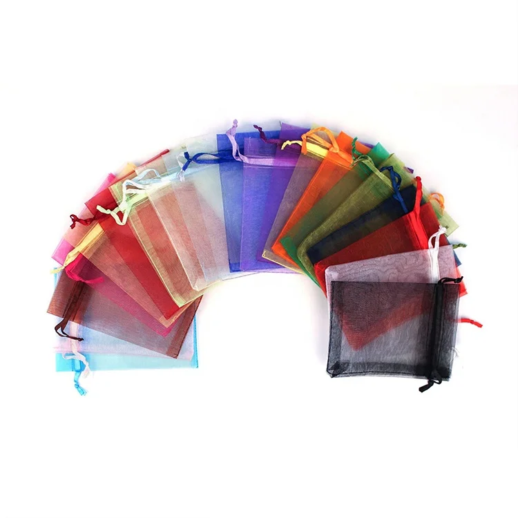 Nicetime lashes organza bag luxury gift woven makeup cosmetic bag pink nonwoven shopping bag
