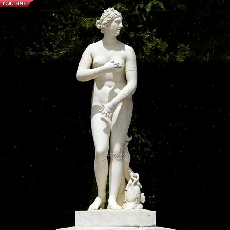 Garden Natural Stone Hand Carved Marble Aphrodite Statue Venus Sculpture