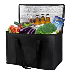 Insulated non-woven freezer bag ice cream lunch beer insulated ice bag solid color free cooler bag