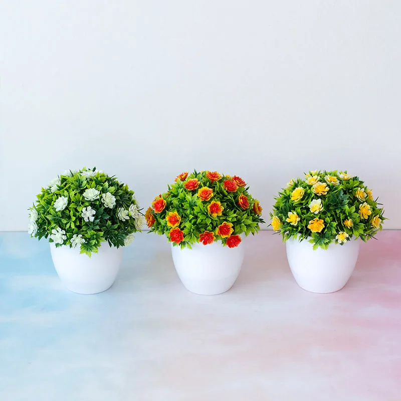 DREA Nordic simulation plants and flowers plastic potted  home decoration desktop decoration artificial flower bonsai