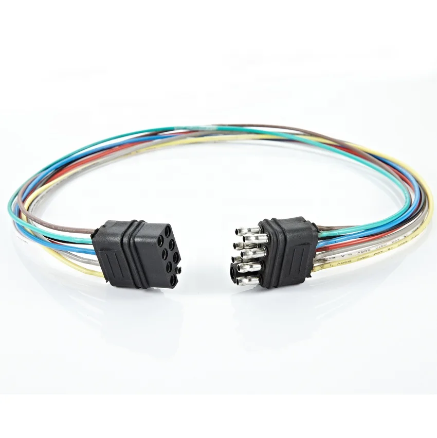 New design best quality Molded 8 way flat 7 pin trailer plug male molded  wiring diagram cable connectors for sale