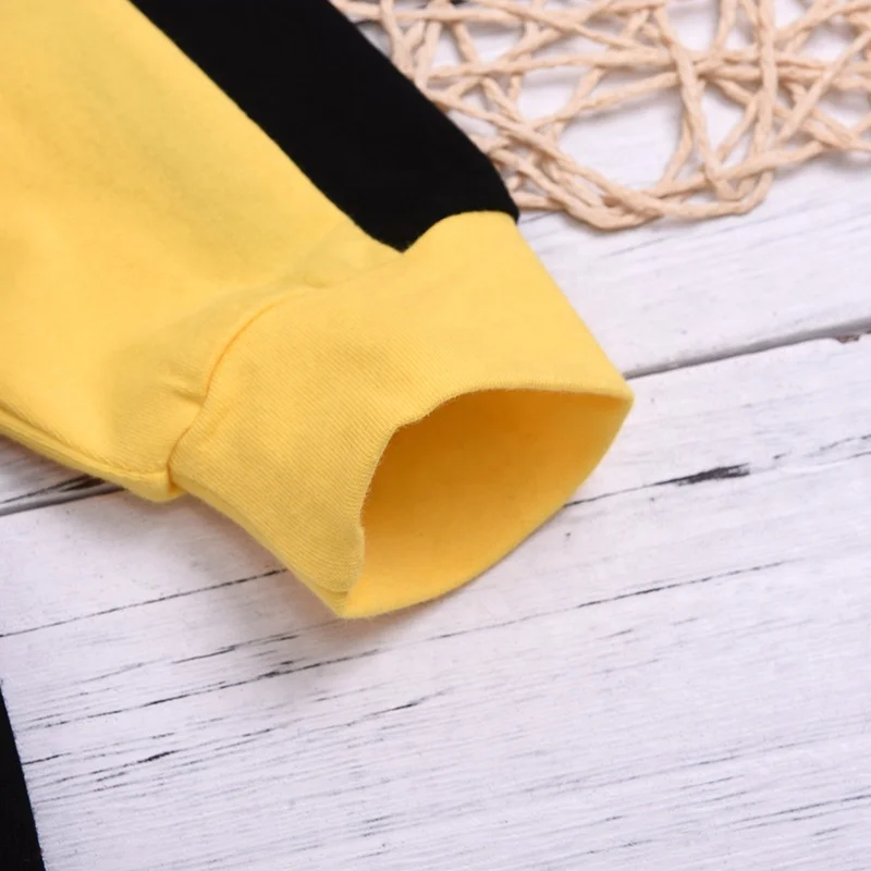 
ChengXi Martial Art Style Baby Yellow Long Sleeves Romper For Spring and Autumn Bruce Lee 