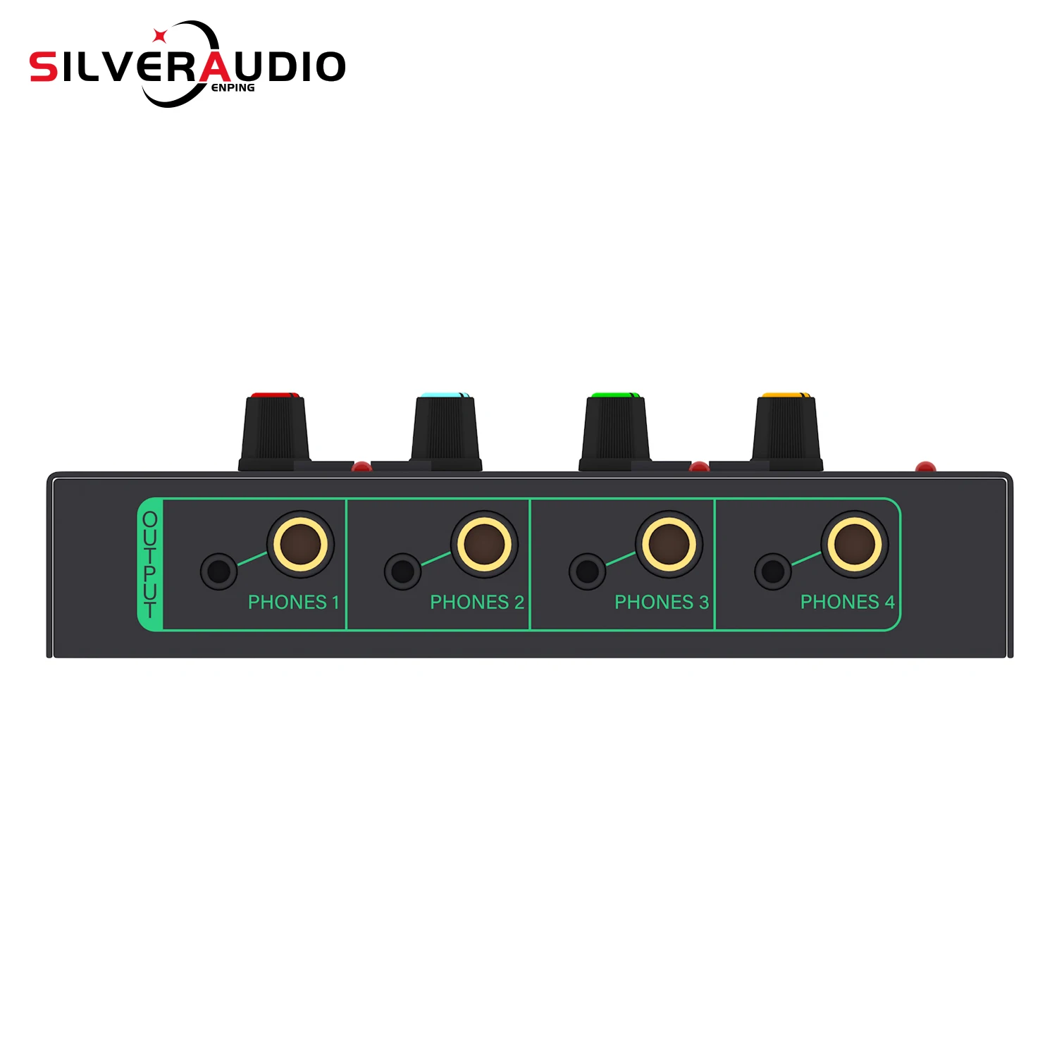 GAX-PX400 New 4-Channel Mini Stereo Mixer Audio OEM/ODM Ultra Low Noise Line Amplifier USB Powered Output Device Mixer