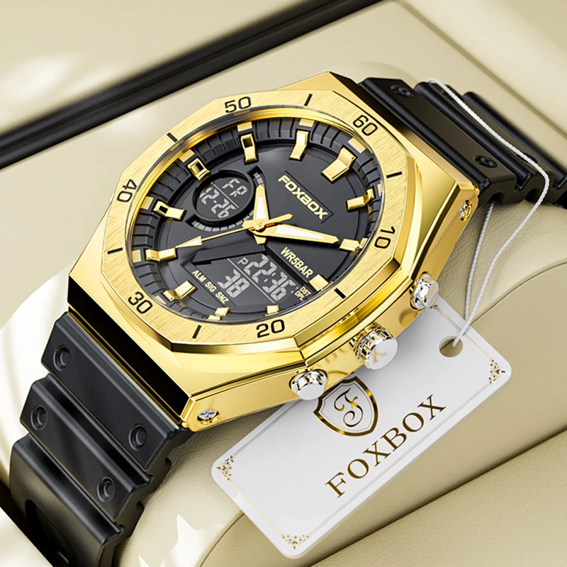 Часы мужские кварцевые, водонепроницаемые до 50 м, из нержавеющей стали