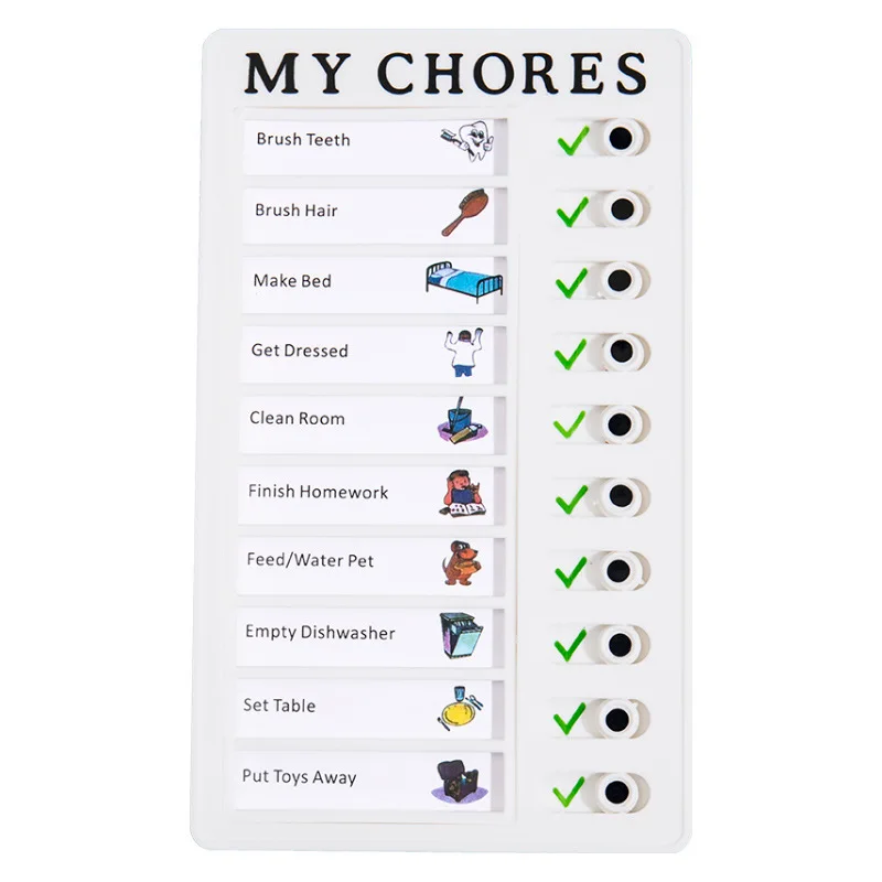 Automatic card puncher replaceable memo  Note Message check list Schedule Checklist