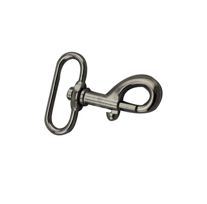 Wholesale high quality metal zinc alloy snap dog collar  hook clip for bag accessories
