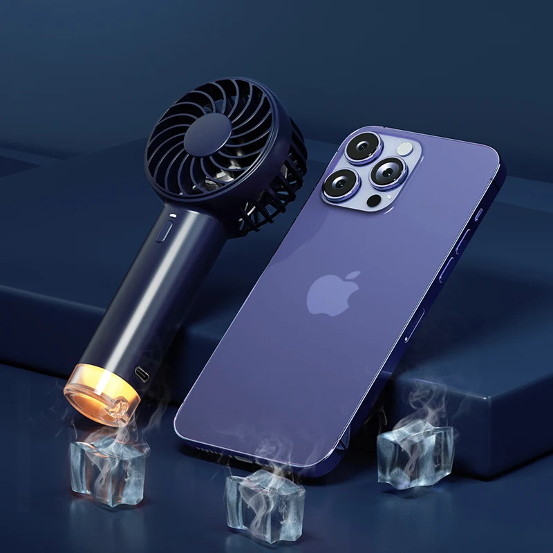 Wholesale Outdoor Travel LED Light Small Hand Held Pocket Electric USB Handheld rechargeable portable fan small fan mini