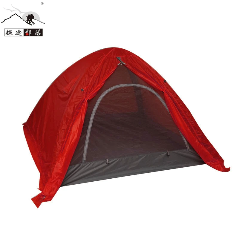 
3-4 person outdoor double layer Folding Breeze Easy Setup inflatable dome tent 