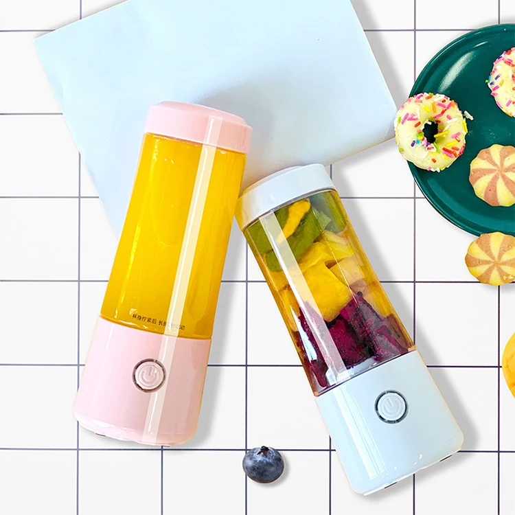 
New style 304 stainless steel 6 leaf blade juicer portable small fruit blender multi-function wireless rechargeable juicer cup 