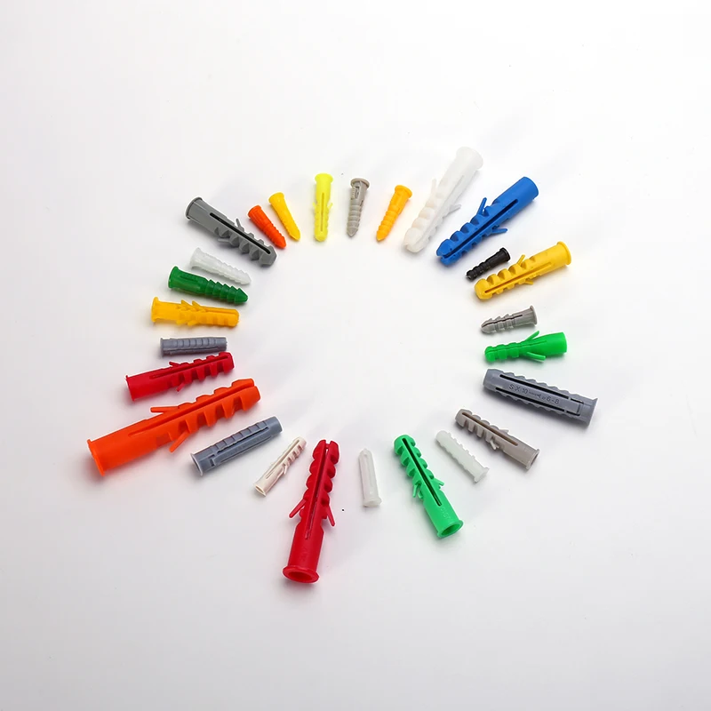 
HF 2021 Fish Type Plastic Wall Plug Expansion Anchor Fish With Screws For Brick Drywall Anchors Concrete 