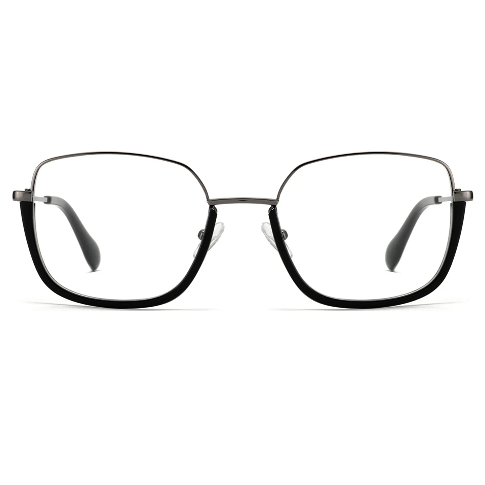 2022 Big Size Optical Frames Eyewear Metal Half Frames Glasses