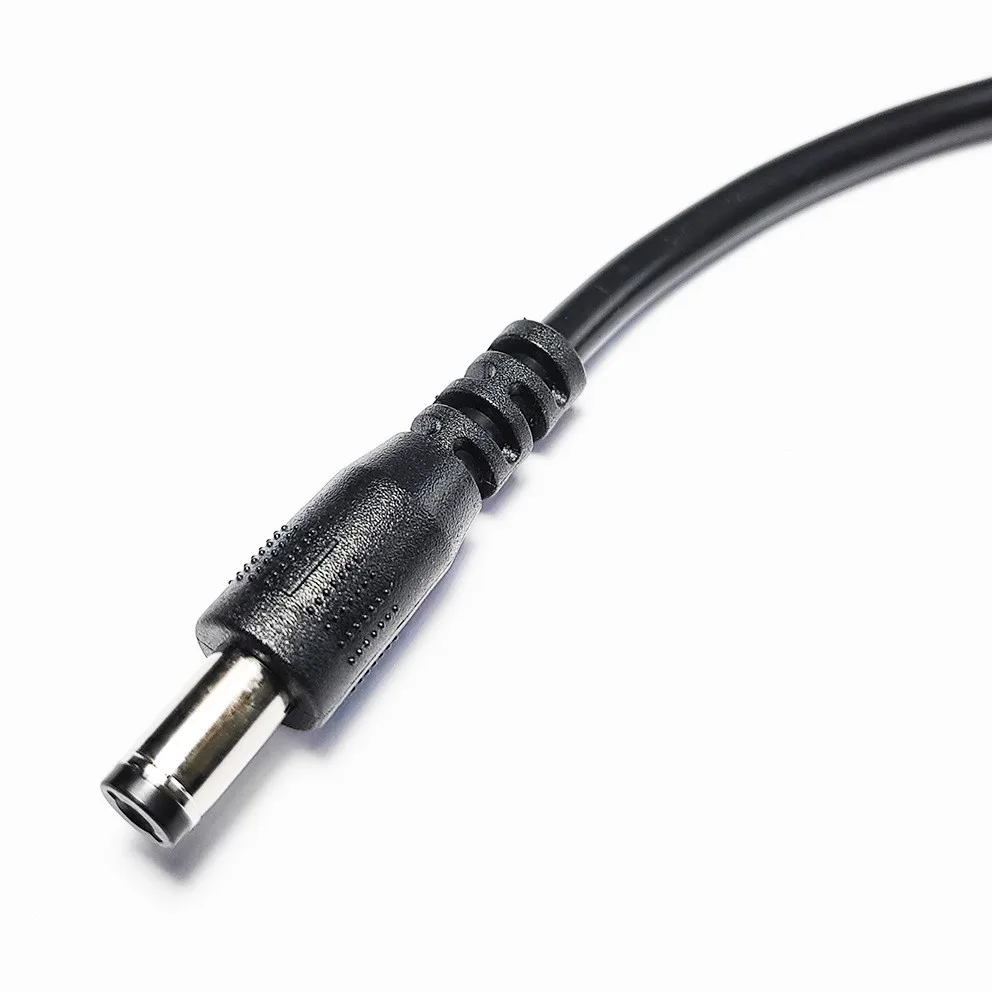Factory Manufactured DC5521 Adapter Splitter Cable Male Plug Open Data Cable for Car and DVD Player Use