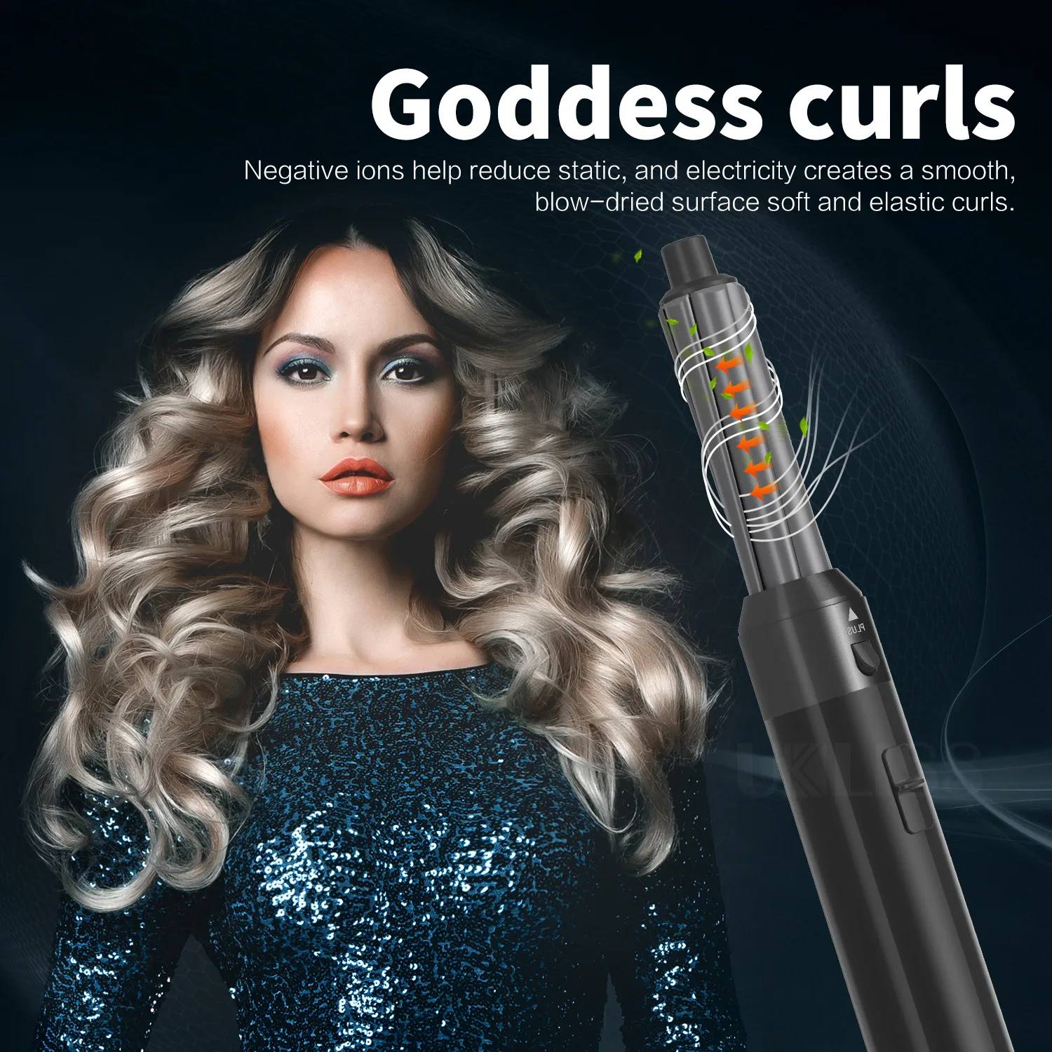 New Trend 5 In 1 Hair Air Wrap Styler hot air brush Hair Dryer Hot Air Brush Professional hair  Styling Tools