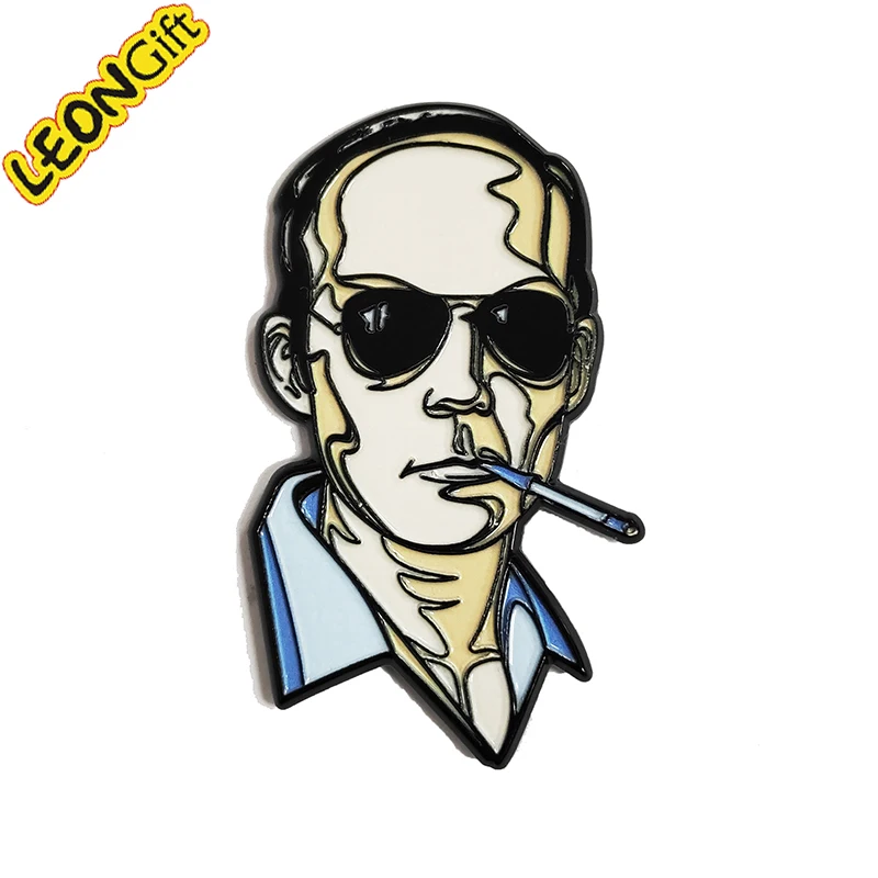 Leon Metal Gift Lapel Pin Manufacturer Badge Wholesale Custom Logo Enamel Pin Soft Hard Enamel Pins