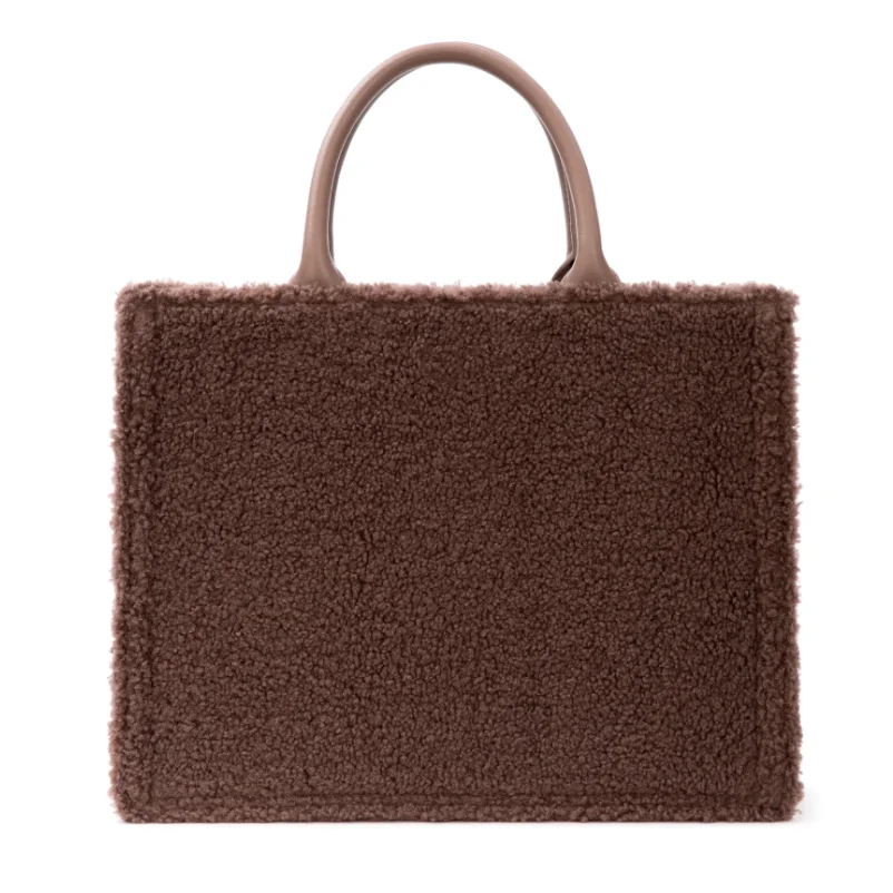 factory Hot sale Teddy Tote Bag Sherpa Tote Bag  Fashion Tote