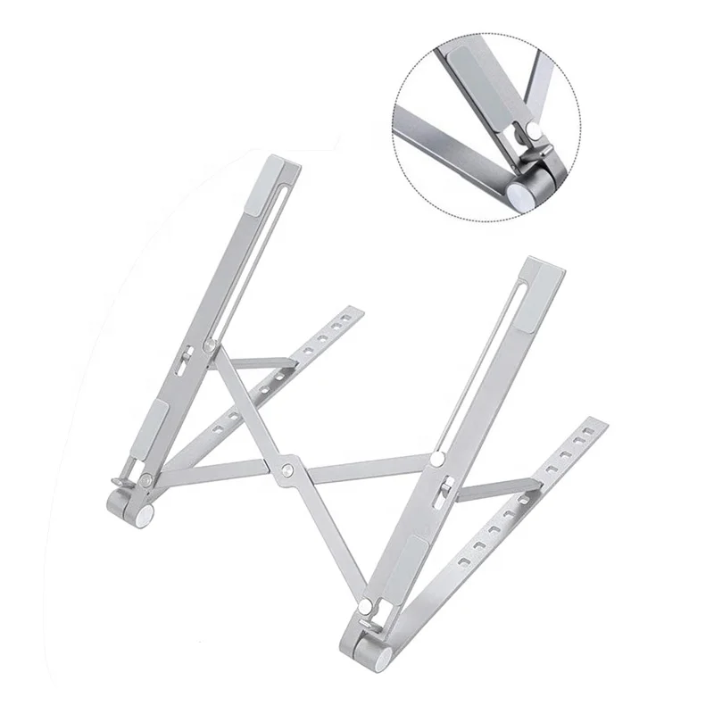 Portable Magic Minimalist Stick PC Laptop Table Stand Modern Creative Folding Metal Slim Notebook Holder