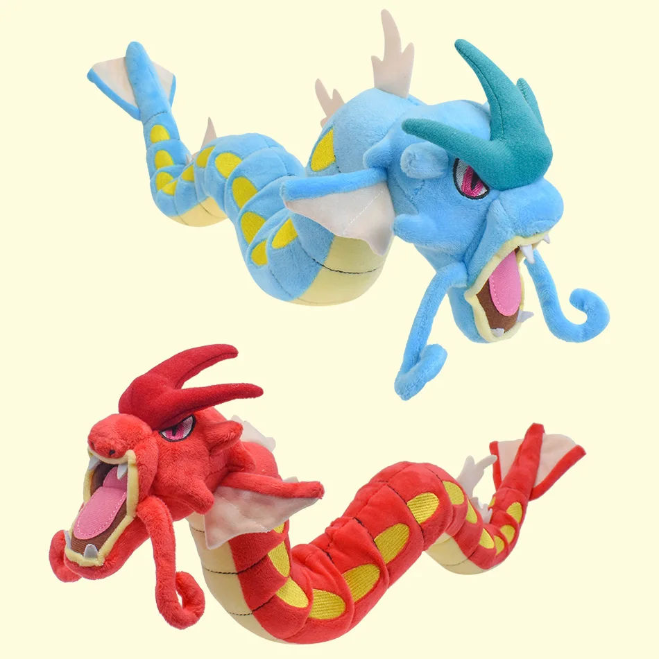 Hot Sale Anime Poke mon Plush 60cm Blue And Red Gyarados Plush Grab Doll For Kids Gift