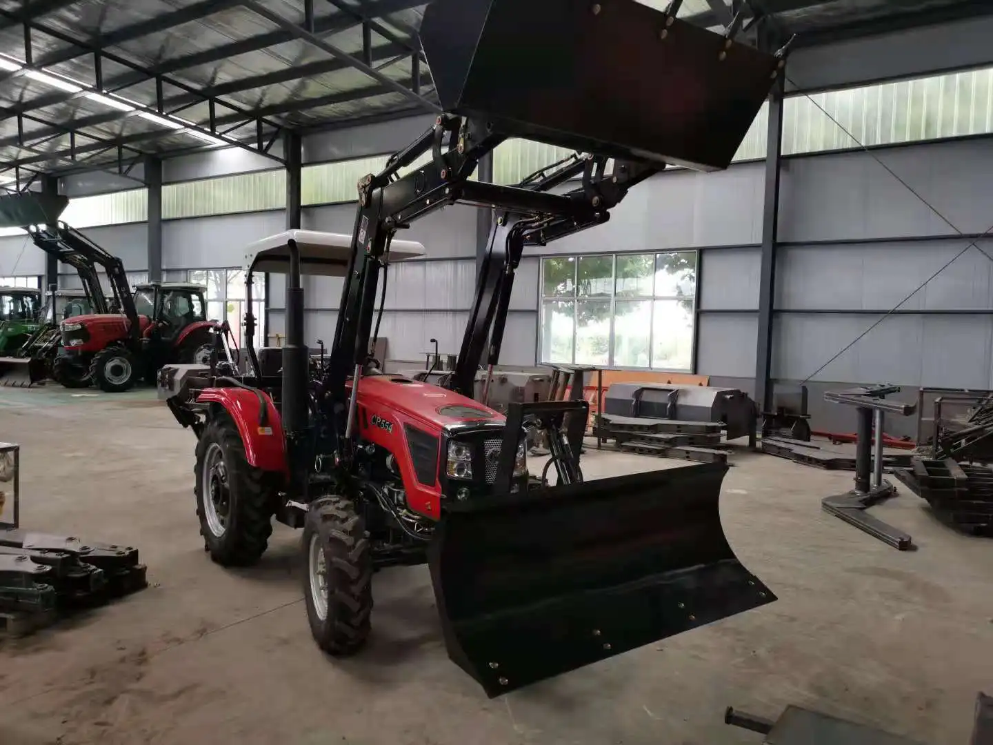 Outstanding Quality Farm Machinery Front Loader And Backhoe Digger Tractor Front End Loader