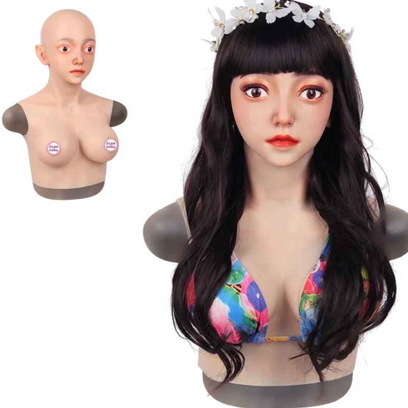 2024 silicone beautiful Mask Collection realistic Male to Female Full Head Mask Silicone Head Cover Makeup Crossdresser Cosplay