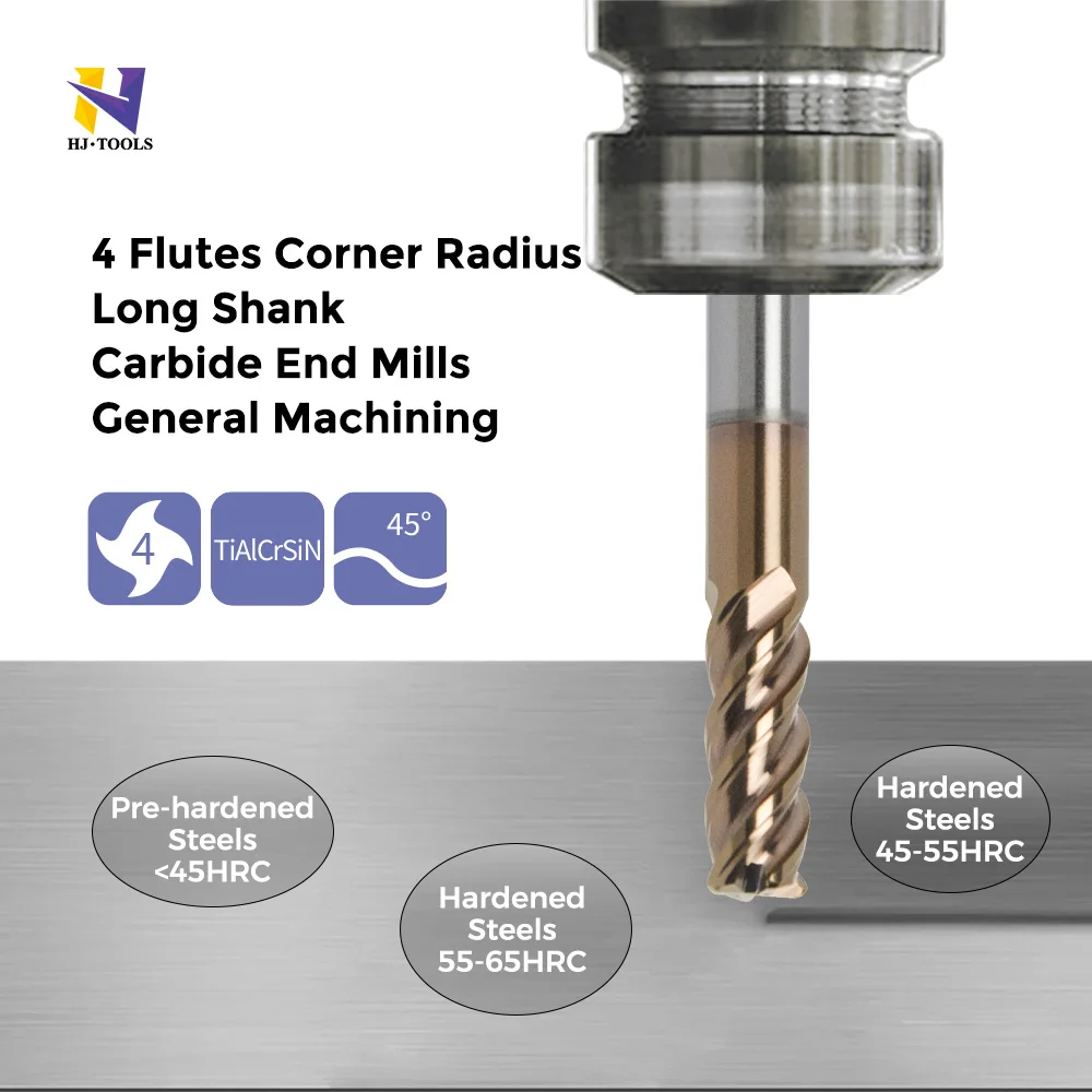 Фрезы карбидные 4 фрезы концевые Угловые РАДИУСЫ режущие инструменты для ЧПУ