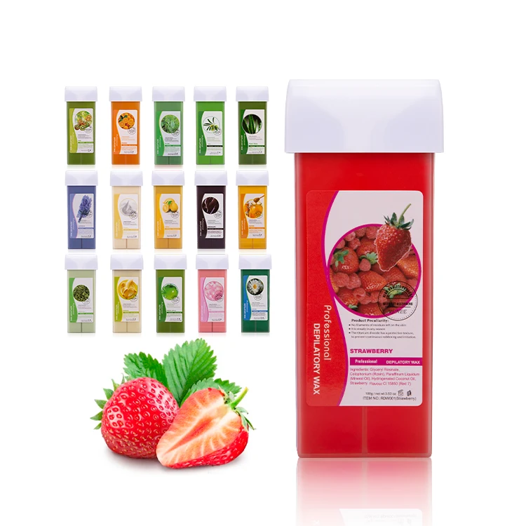 LCOREWAX, оптовая продажа, натуральный восковый валик 100 г, фирменная этикетка, OEM воск для удаления волос