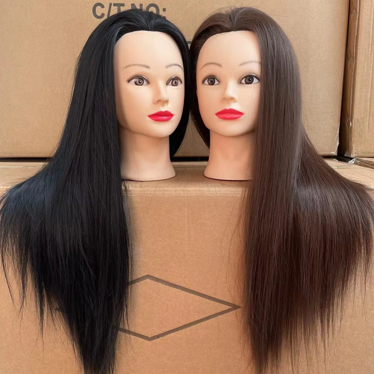 African American Salon Practice Top Quality Mannequin Head Makeup Teaching Head Hairdressing Styling For Barber Shop School