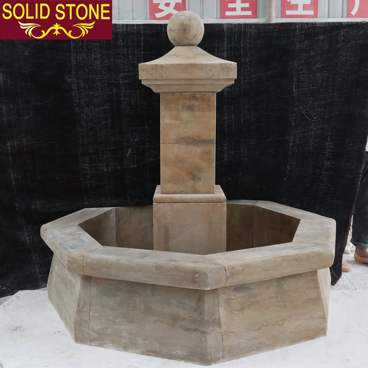 High concentration high quality Antique French Marble hand carved stone garden fountain