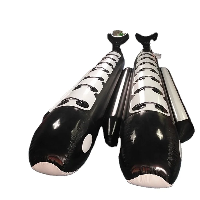 10 person dolphin shape inflatable water banana boat / floating water toy for swimming pool