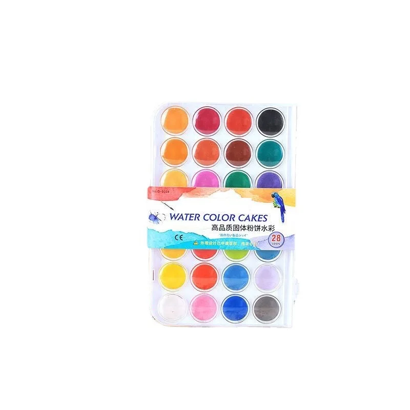 2024 Hot Sale 12 Colors Non-toxic Easy Coloring Washable Watercolor Paint Set for Artists