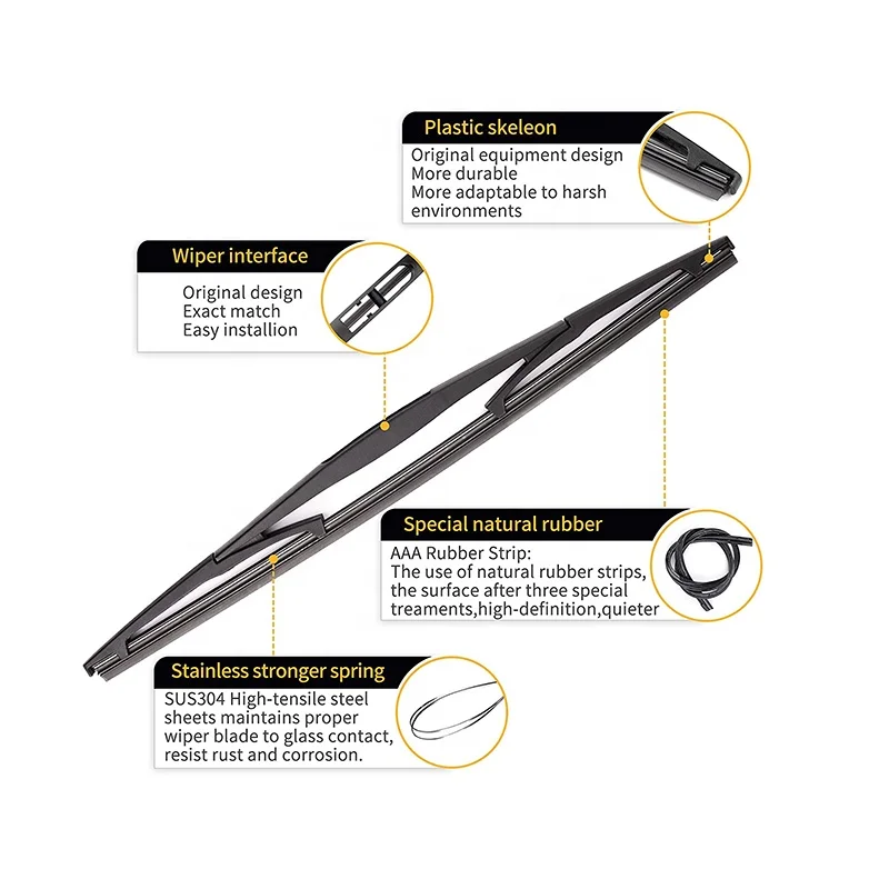 Kction Factory OEM качественные всесезонные лучшие продажи Набор сменных задних дворников для лобового стекла Honda Odyssey 11-17