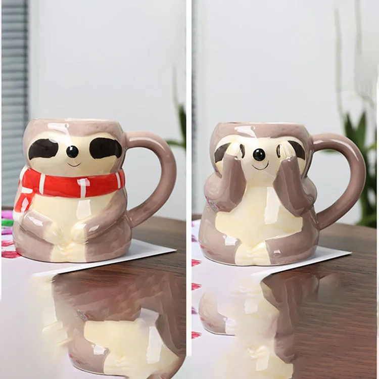 3d Animal Ceramic Mug Custom With Animals Mug Ceramic Coffee Cup For Drinking