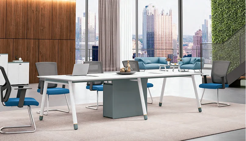 Modern luxury conference room wooden office conference table commercial office furniture multi-person conference table