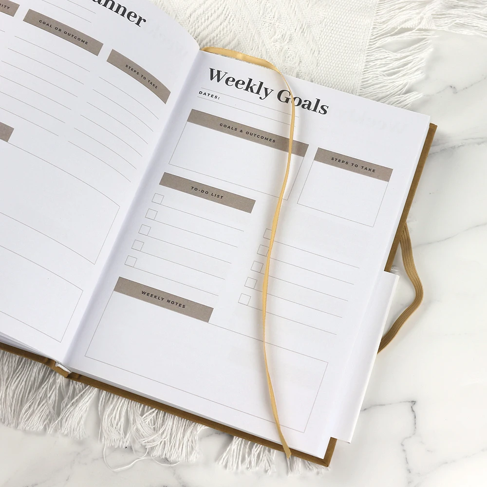 Hardcover journal Notebook school Simple Cover Design Custom Notebook for Students workbooks Wedding Planner