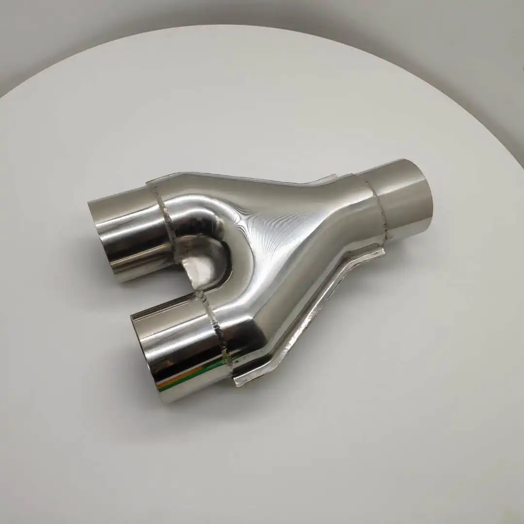 2.25inch 2.5inch 3inch Crossover X Pipe Universal Custom Dual Exhaust Pipe Muffler Tube