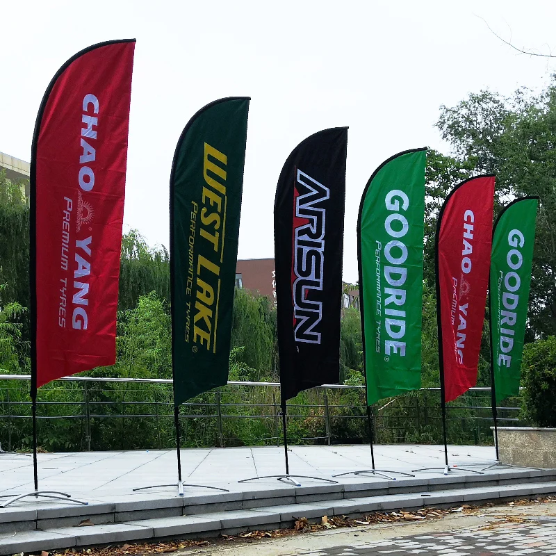 Custom Flag For Promotion Advertising Flag Hot Sale Large Beach Street Feather Flags Banners