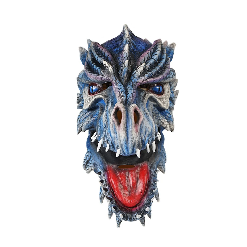 Latex Mask Dinosaur costume Headgear realistic halloween mask party masks for adults masquerade men