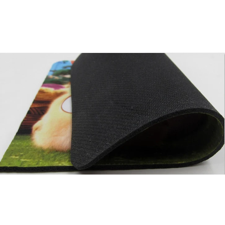 Wholesale blank mouse pad for sublimation comfortable anti slip rubber base office mousepad
