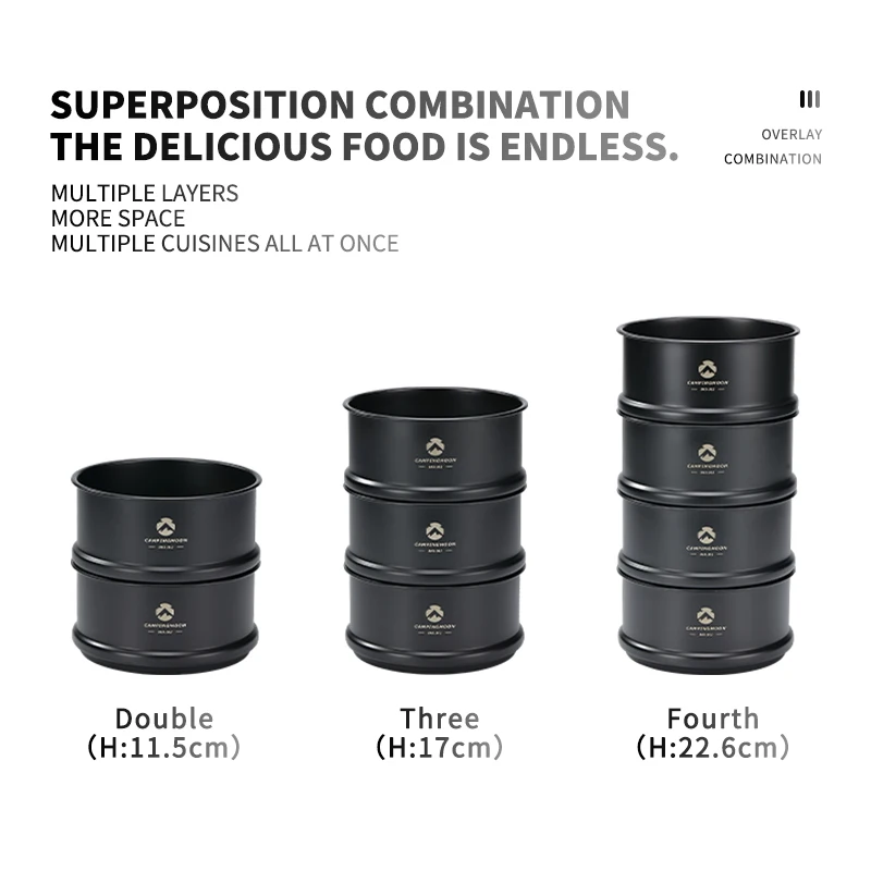 Custom multi-functional camping Stainless Steel Food Steamer lightweight camping metal foldable Food Steamer