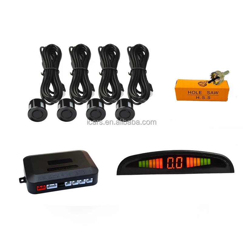 Hot car backing Reversing radar/car rear backup buzzer / LED 4 6 8 sensors auto rear reverse ultrasonic car parking sensor kit