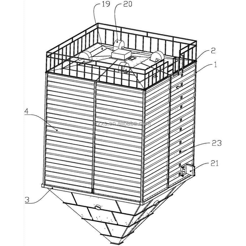 STG50 500mt small size cost hot galvanized hopper bottom maize grain wheat flour storage corrugated stainless steel silo