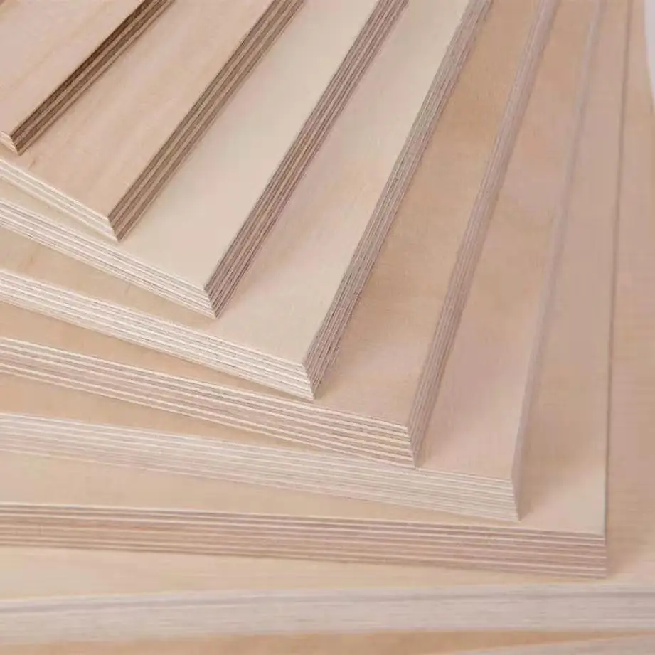 Birch veneer  Plywood Sheet 4x8 Plywood Cheap Plywood Manufacturer in China