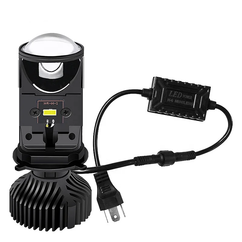 H4 светодиодных головных фар задний фонарь автомобиля Свет 12V 6000K Y6D лампы головного света для авто мотоцикла Hi/короче спереди и длиннее сзади) луч 8000LM налобного фонаря объектив