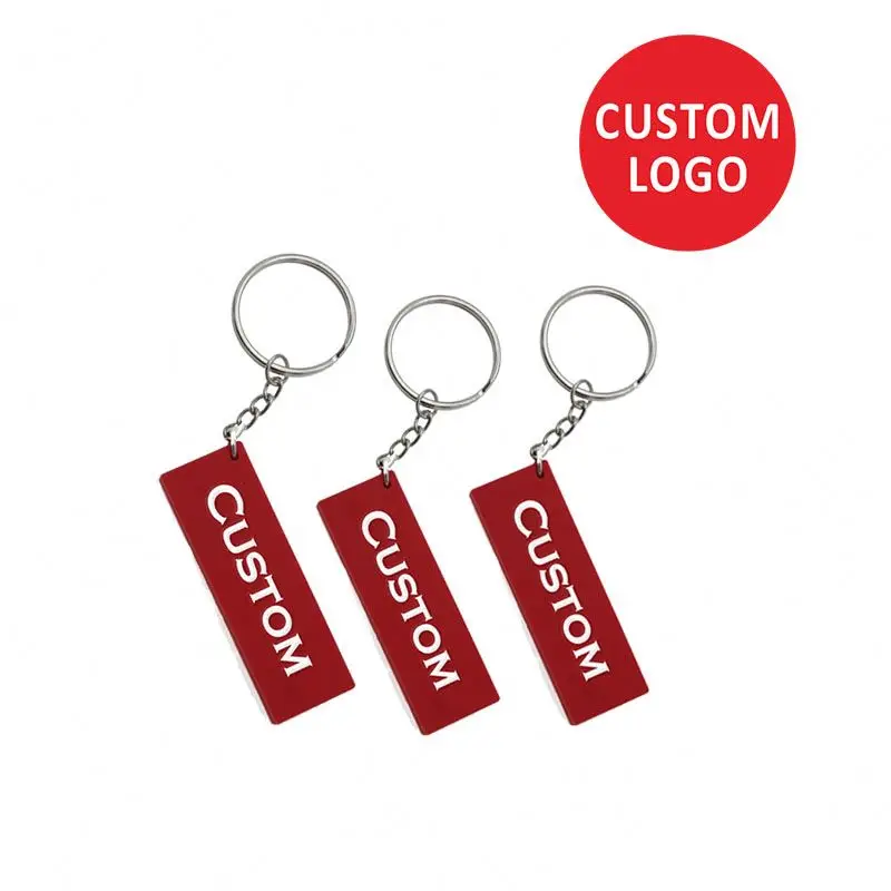 Custom Moon Stars Personalized 3D  Keychain Custom Any Shape With Logo Rubber Keychains For Students